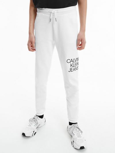 Calvin Klein Ruhák HU682822 | Calvin Klein Organic Cotton Fiu Jogger Világos Fehér